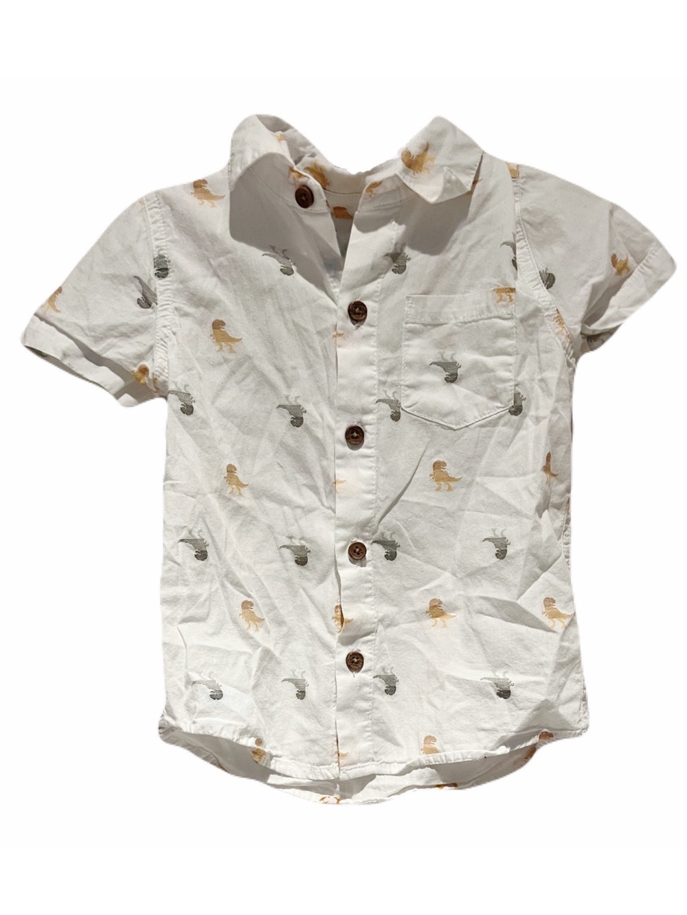 Tommy Bahama button down Dino print short sleeve shirt